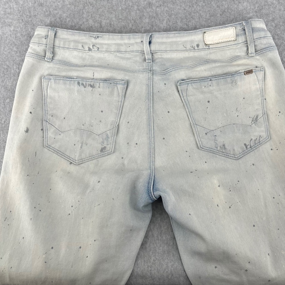 Cult of Individuality Zen Midrise Skinny Jeans Light Wash Paint Splatter - Picture 13 of 16